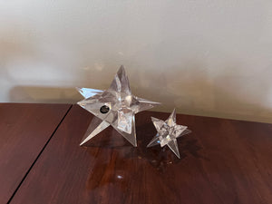 2 ROSENTHAL Studio Line Vintage Crystal Star Candle Holders