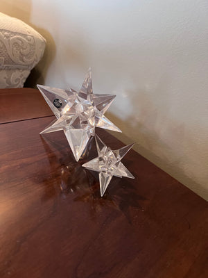 2 ROSENTHAL Studio Line Vintage Crystal Star Candle Holders