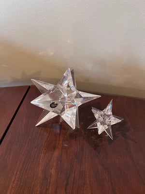 2 ROSENTHAL Studio Line Vintage Crystal Star Candle Holders