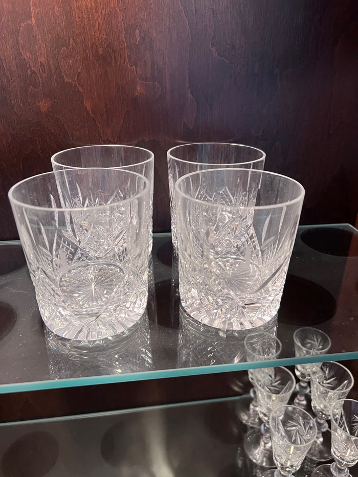 4 Stuart Crystal Tumblers