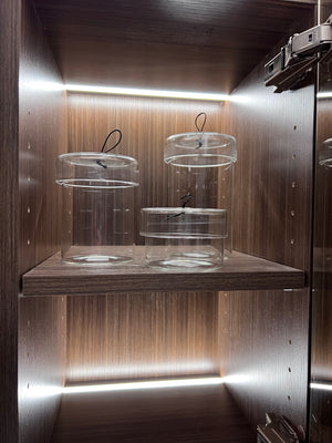 *BRAND NEW 3 EQ3 'Yacht Glass' Storage Jars