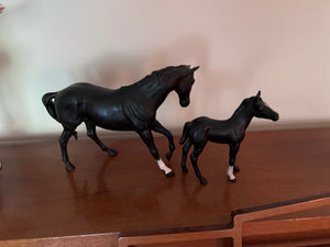 2 Beswick Porcelain Horse Figurines