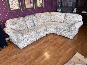 Vintage Brunetti Furniture Upholstered Sectional Sofa