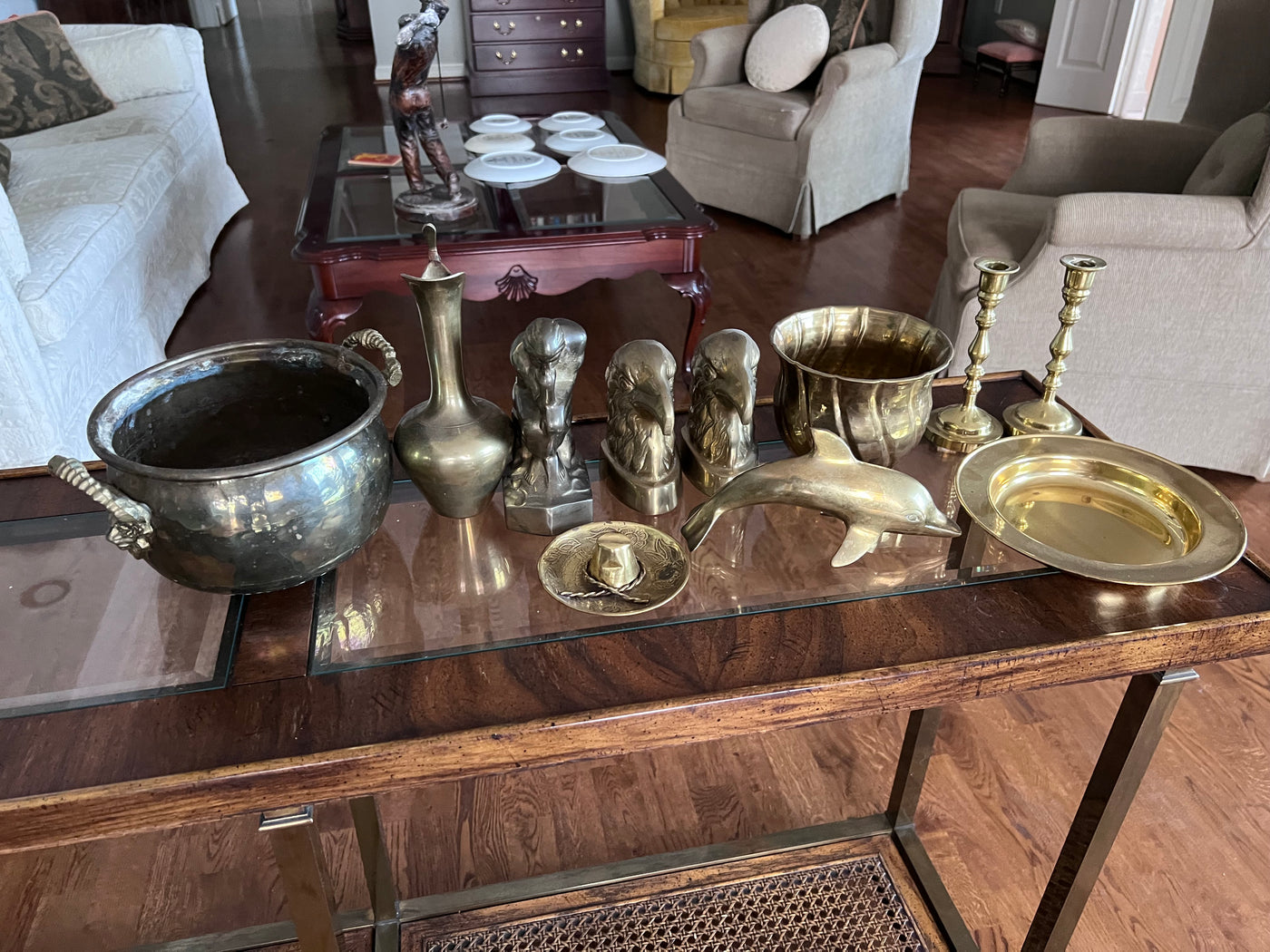 Brass & Brass Plated Lot – Sell My Stuff Canada - Canada's Content and  Estate Sale Specialists