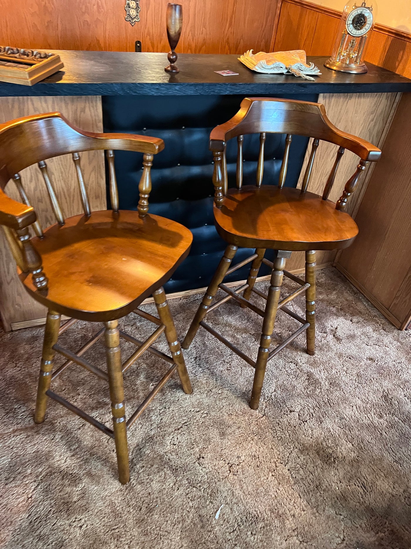 2 Solid Wood Bar Stools Sell My Stuff Canada Canada s Content