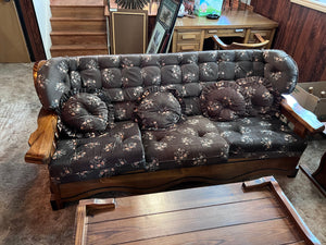 Vintage Solid Wood Frame Sofa