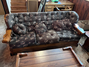 Vintage Solid Wood Frame Sofa