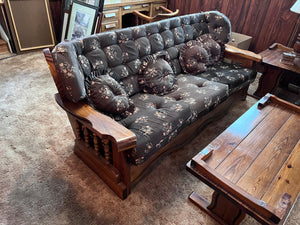 Vintage Solid Wood Frame Sofa