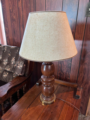 Pair of Vintage Wood Carved Lamps