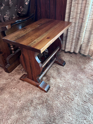 Vintage Solid Wood Magazine Rack/Table