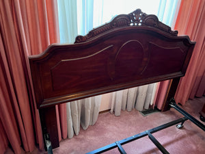 Vintage Mahogany Queen Headboard