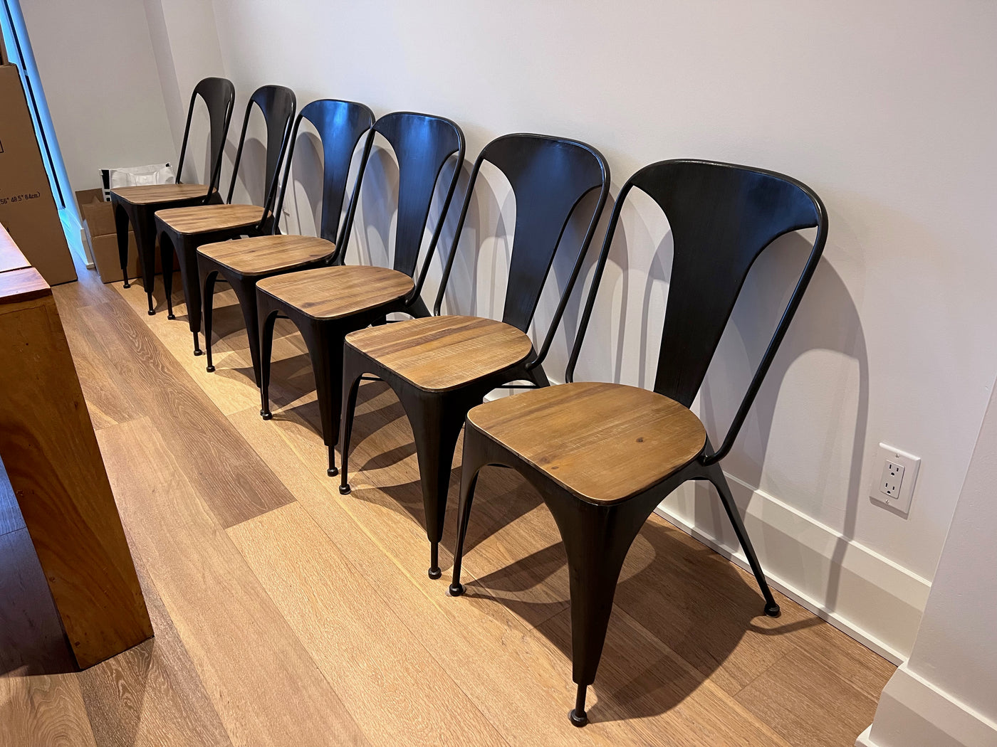 6 metal dining discount chairs