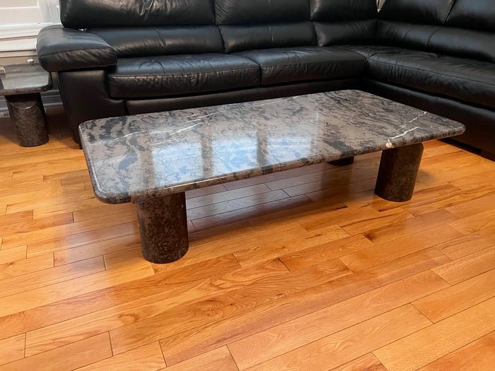 Italian Green Marble Coffee Table