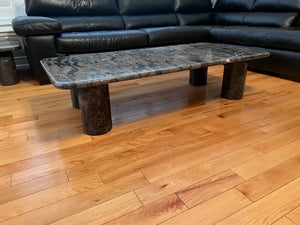 Italian Green Marble Coffee Table