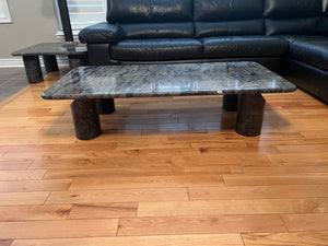 Italian Green Marble Coffee Table