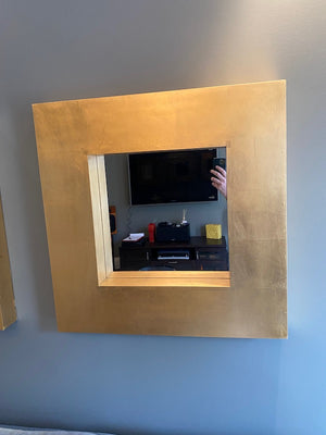 Square Gold Mirror (*5 Available- Priced Individually)