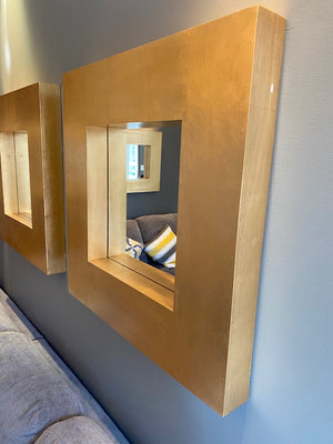 Square Gold Mirror (*5 Available- Priced Individually)