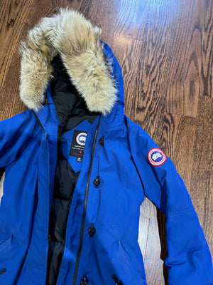 Youth Canada Goose Brittania Parka in Pacific Blue Size M 10 12 Sell My Stuff Canada Canada s Content and Estate Sale Specialists