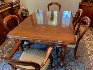 Lionel Rawlinson Dining Table + 8 Chairs (+extra leaves)