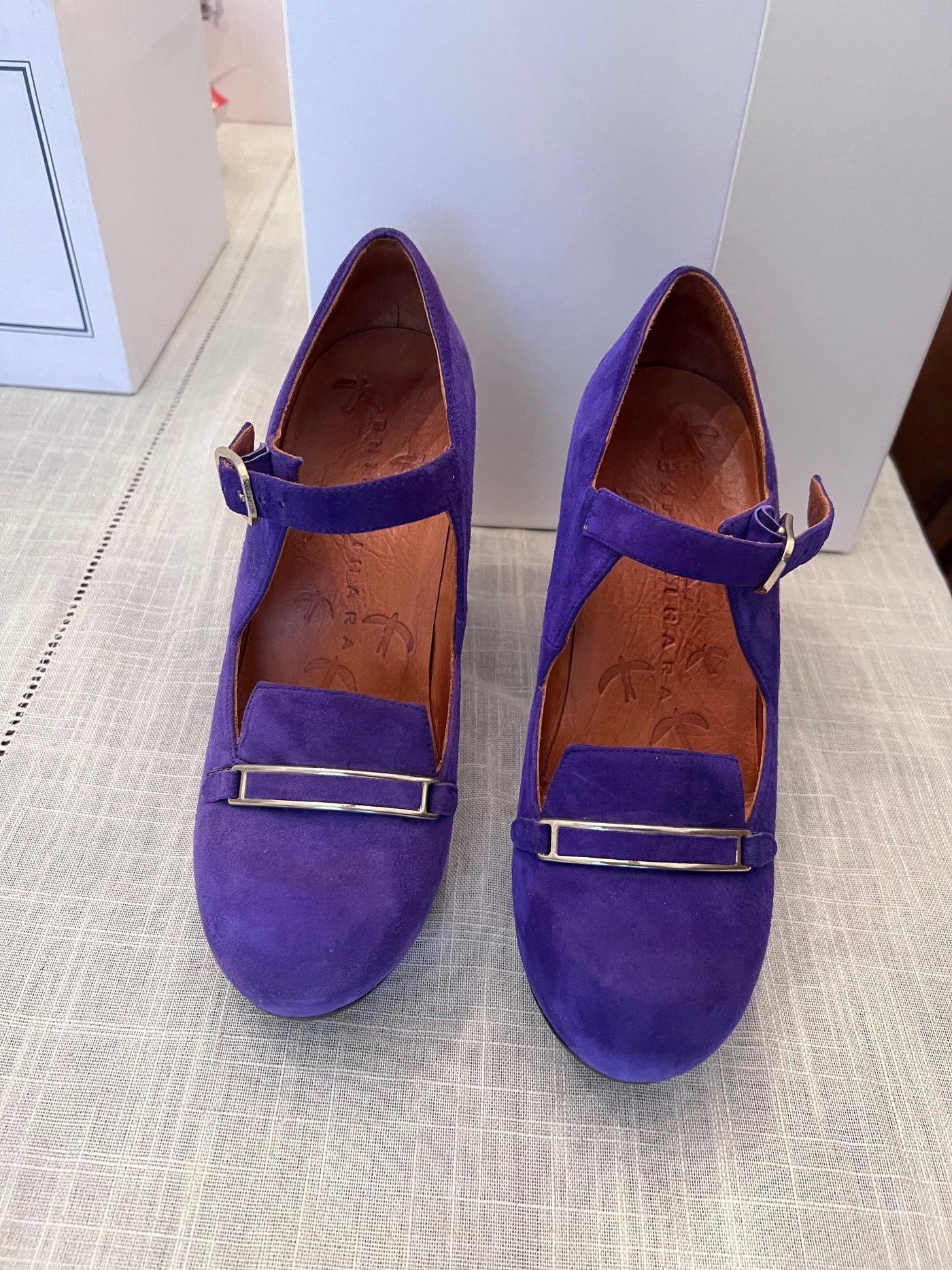 Women s Chie Mihara Purple Suede Pumps Size 36.5 Sell My Stuff