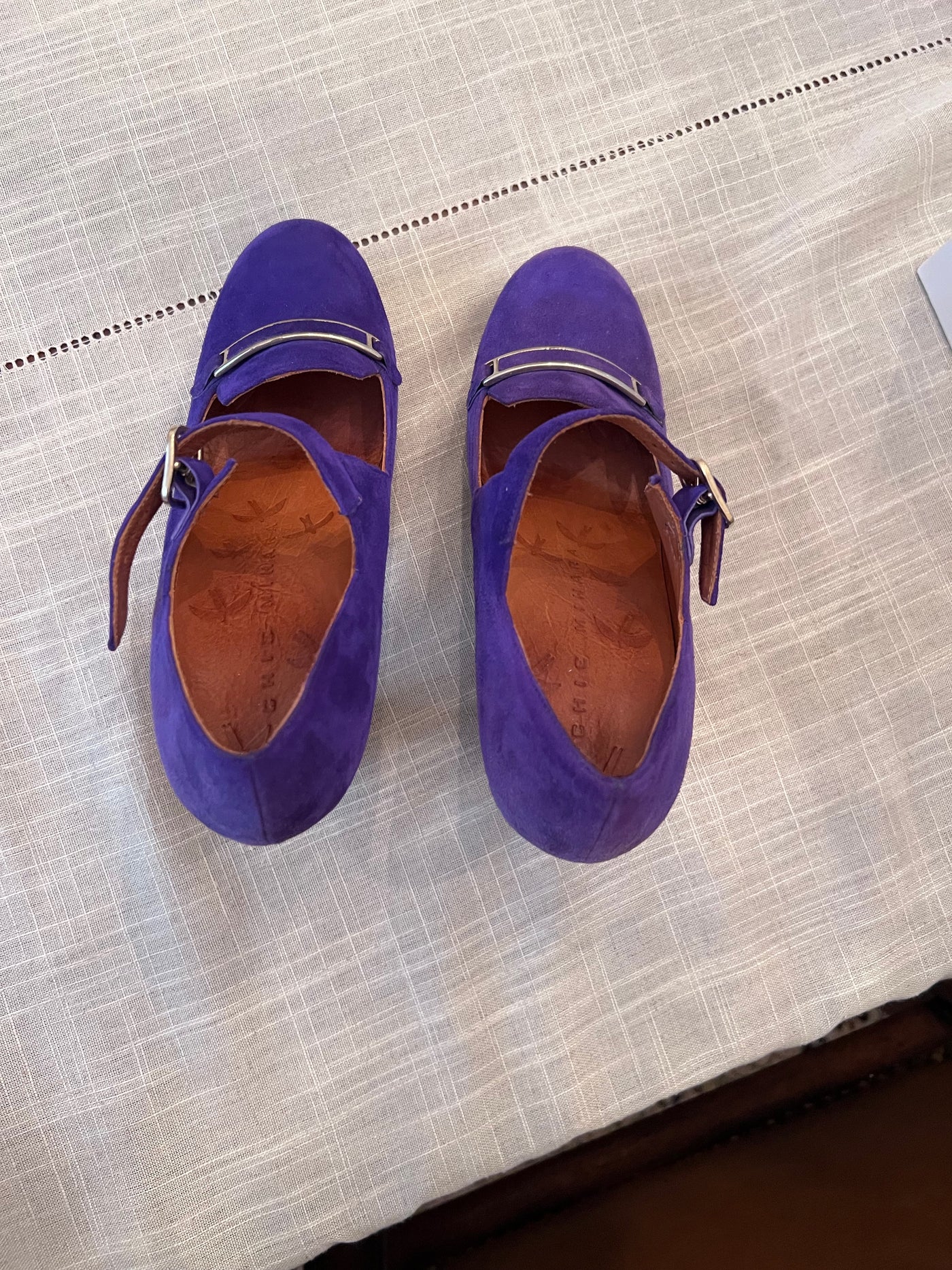 Women s Chie Mihara Purple Suede Pumps Size 36.5 Sell My Stuff