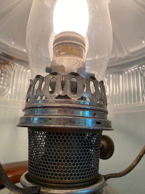 Vintage "Aladdin" Retrofitted Oil Lamp Into a Table Lamp