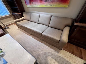 Custom Made Grey Upholstered 4 Seater Sofa