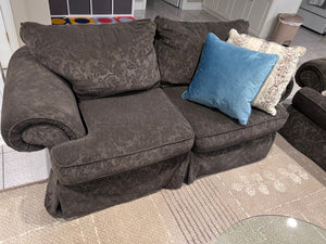 Upholstered Grey Love Seat