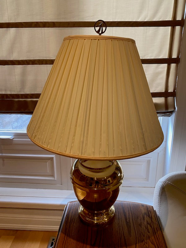vintage brass table lamps