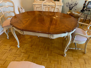 French Provincial Style Dining Table + 4 Chairs