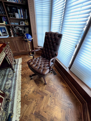 Executive Leather Tufted Office Chair