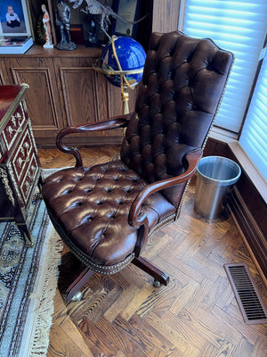 Executive Leather Tufted Office Chair