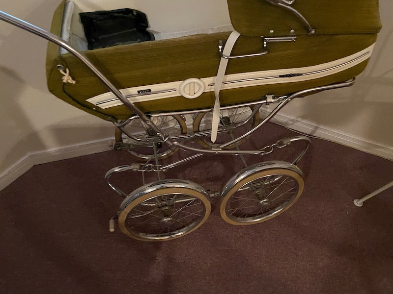 Antique baby pram best sale