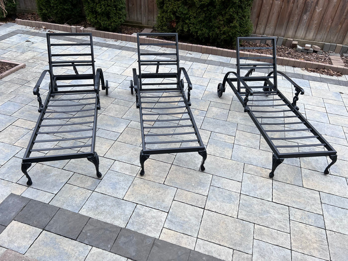 3 Outdoor Patio Lounge Chairs (*cushions included-pictured separately)