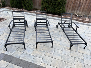 3 Outdoor Patio Lounge Chairs (*cushions included-pictured separately)