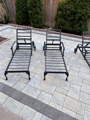 3 Outdoor Patio Lounge Chairs (*cushions included-pictured separately)