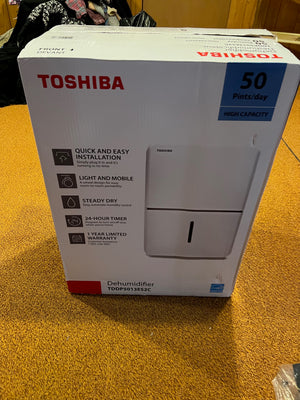 Toshiba 50 Pint Dehumidifier with Continuous Operation Function (*LIKE-NEW- Retail $300))