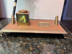 Brass Inkwell