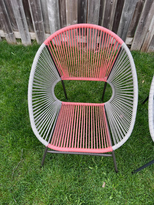 StyleWell Mix and Match Wicker Egg Patio Chair- Red