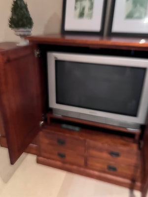 Solid Wood Mission Style Wall/Entertainment Unit