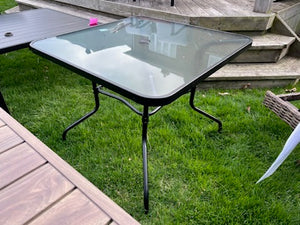 Square Glass Dining Table