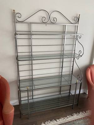 Baker's Rack, Glass Shelves