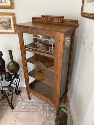 Antique Oak Curio Cabinet