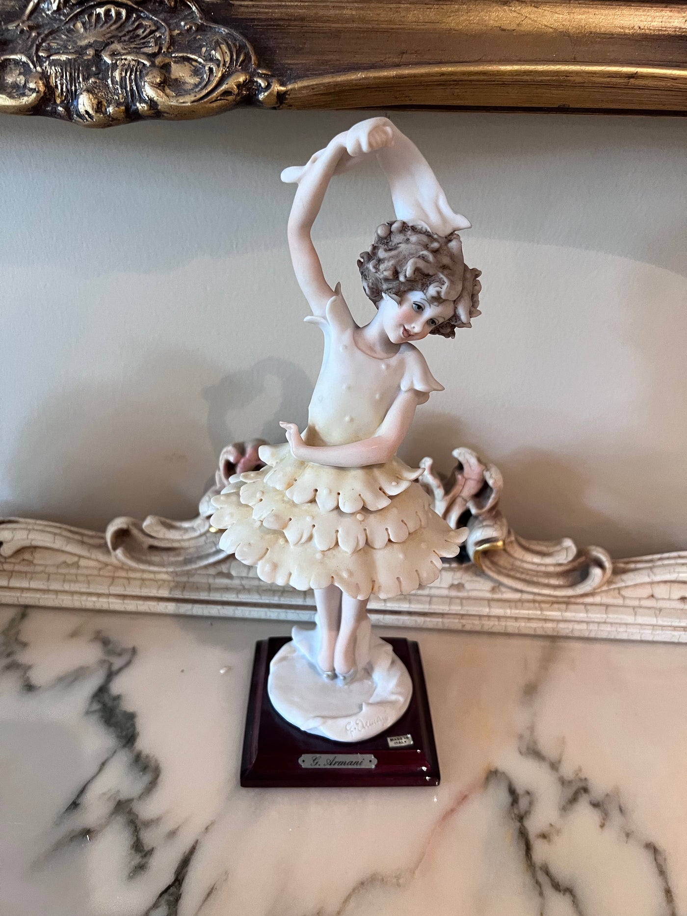 Giuseppe Armani Girl Ballerina 1986 Dancer Figurine Made in Italy