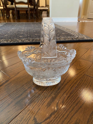 Crystal Basket with Handle