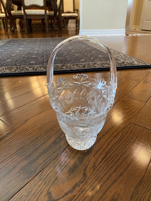 Crystal Basket with Handle