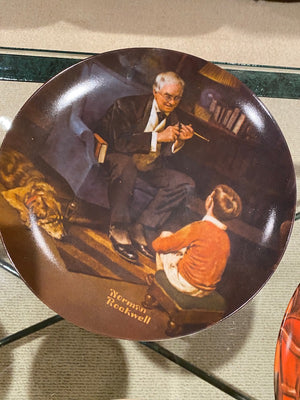 Norman Rockwell 7 Collector Plates