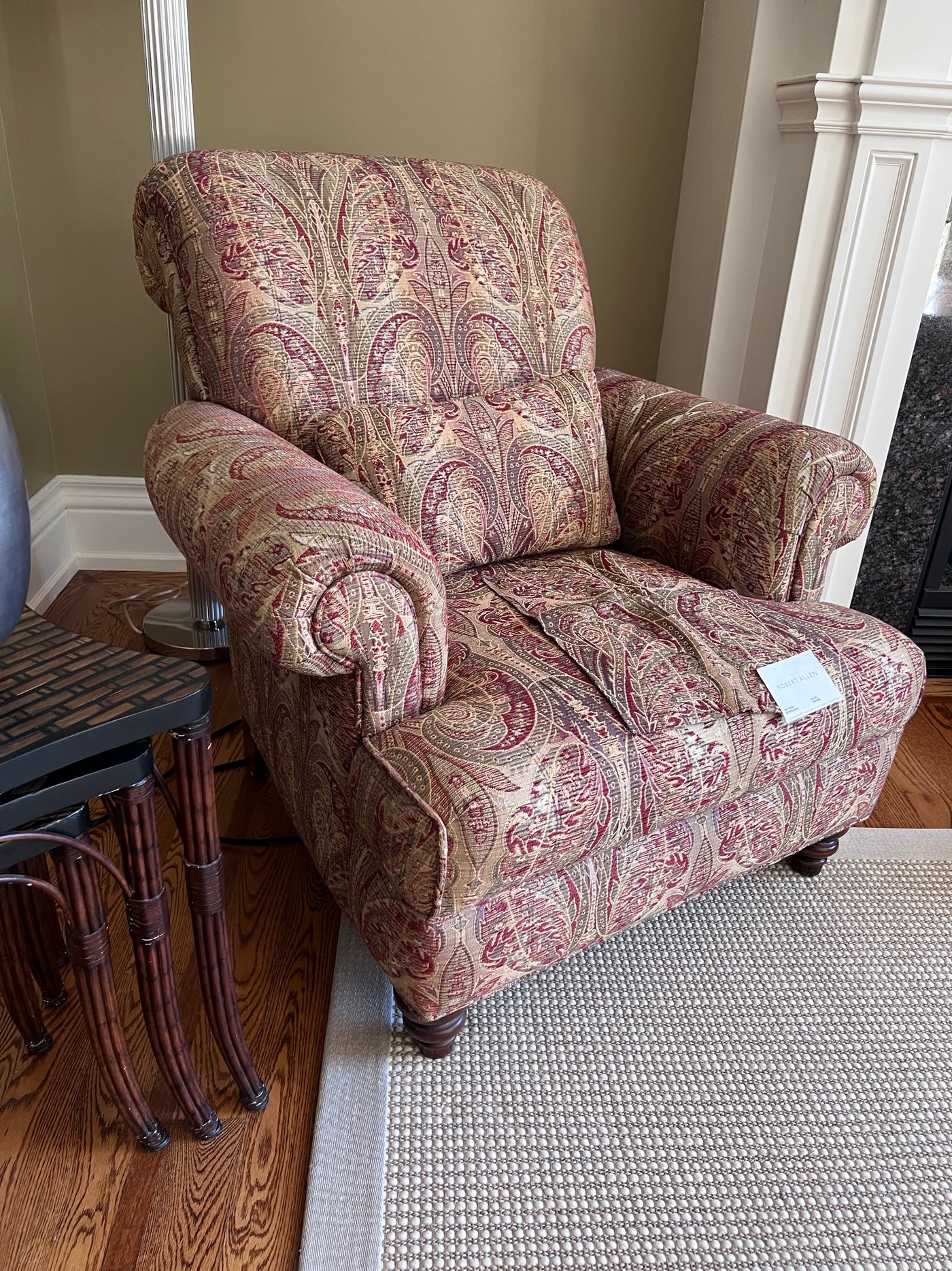 Upholstered Armchair with Robert Allen Fabric – Sell My Stuff Canada ...