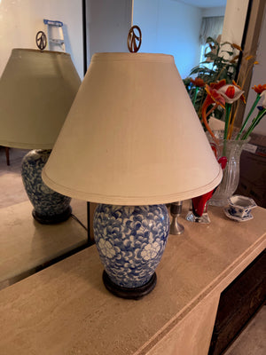 Blue & White Porcelain Table Lamp