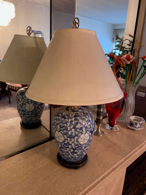 Blue & White Porcelain Table Lamp